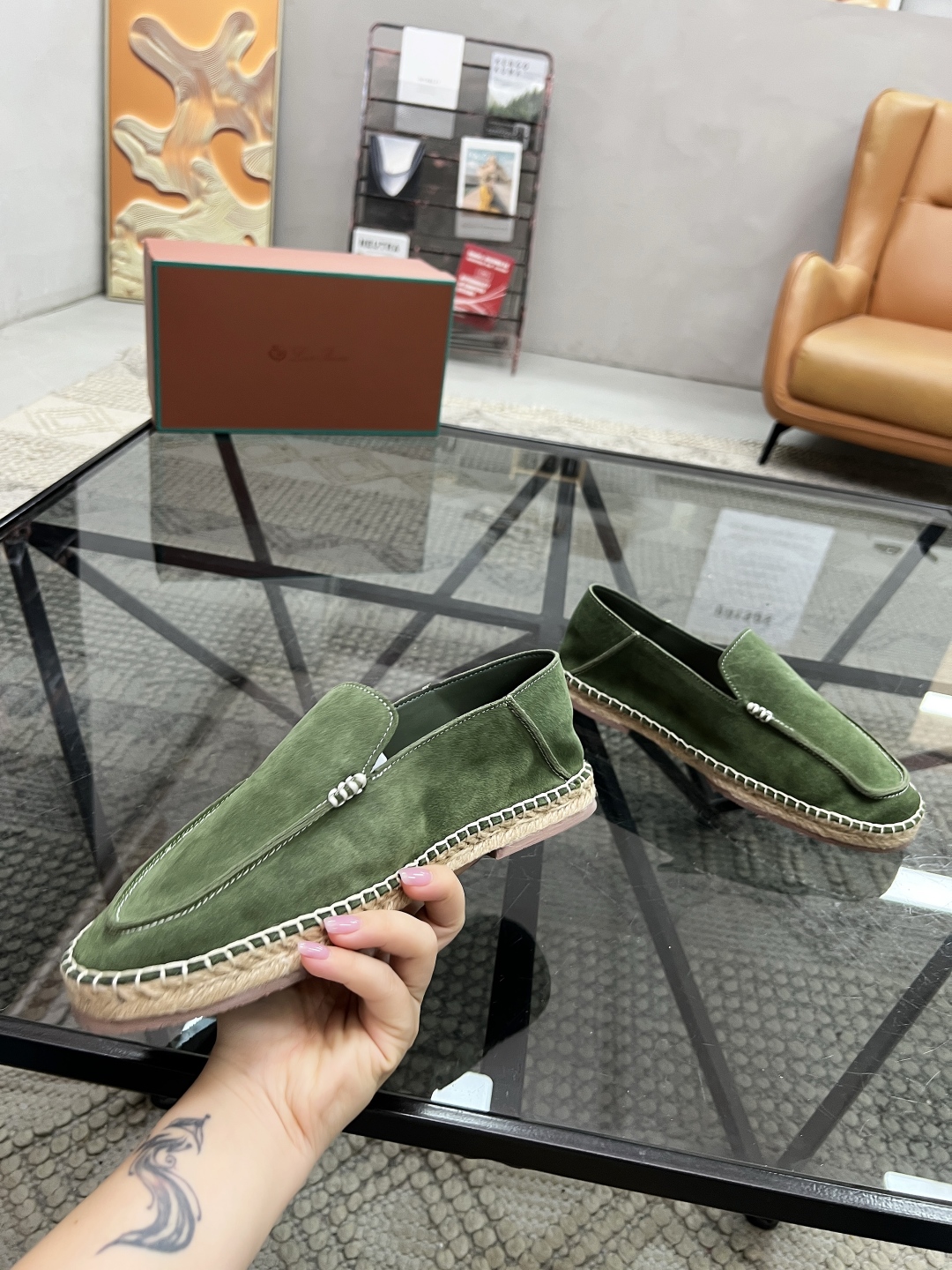  L 🔍顶级代购🇮🇹 LP  炸街男神渔夫鞋套脚新品，鞋面意大利进口牛皮面料，透气舒适水染牛皮里垫，做工