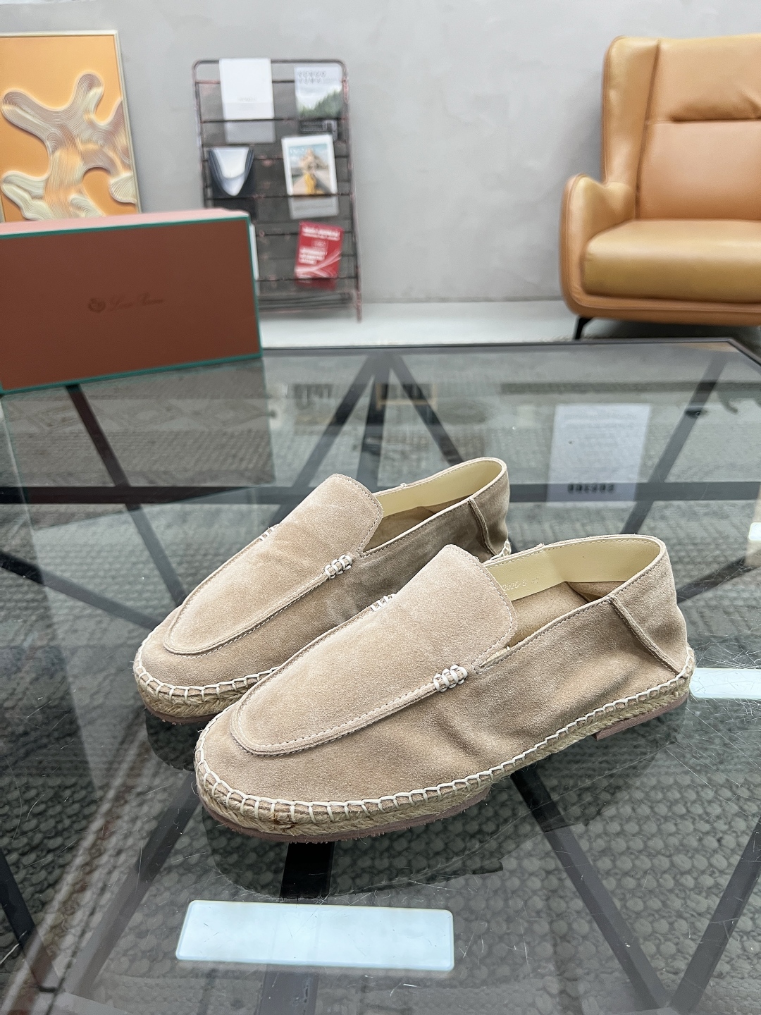  L 🔍顶级代购🇮🇹 LP  炸街男神渔夫鞋套脚新品，鞋面意大利进口牛皮面料，透气舒适水染牛皮里垫，做工