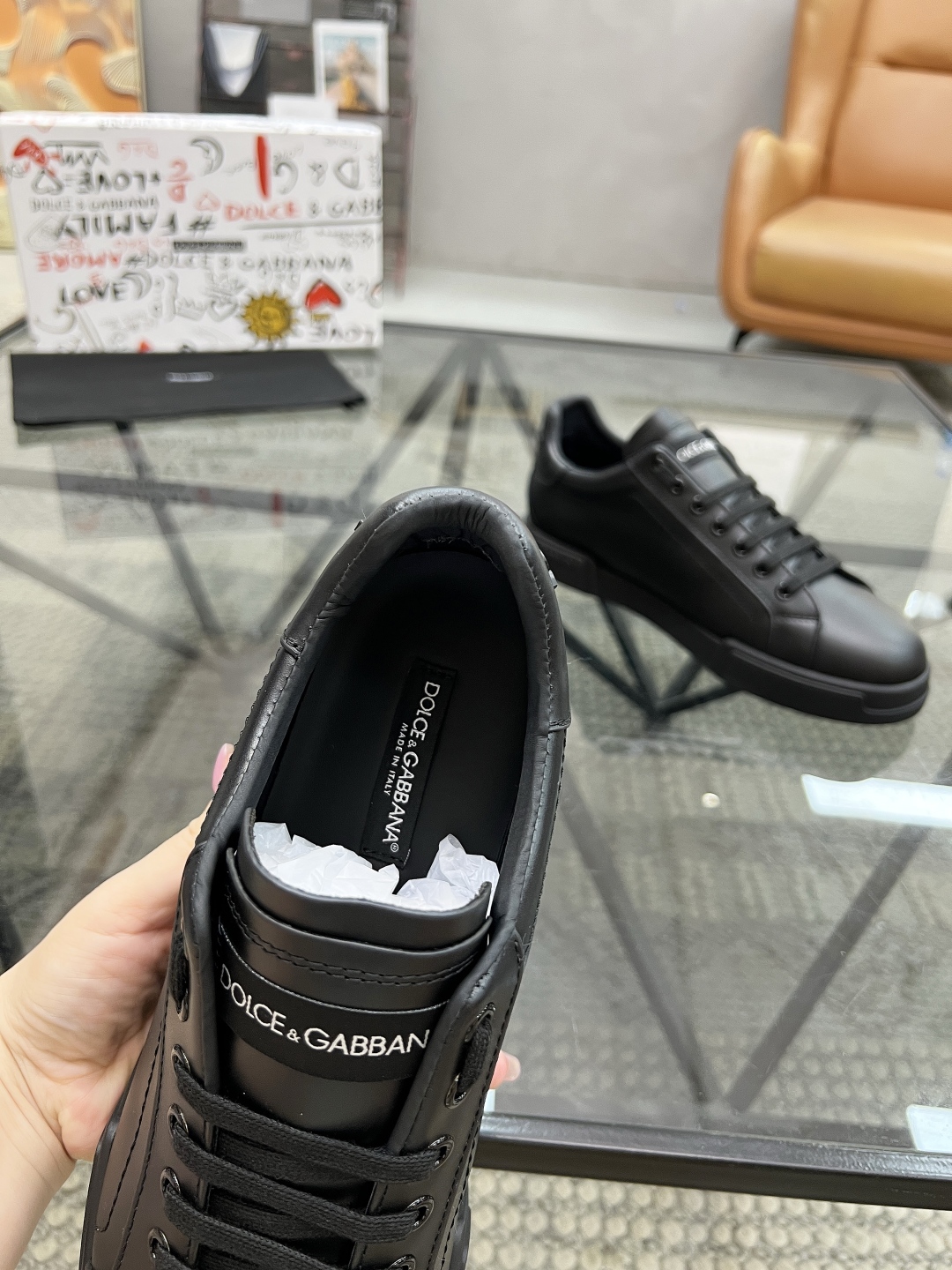  D 🔍顶级代购🇮🇹 杜 炸街男神休闲运动板鞋爆款专柜新品同步，鞋面意大利进口牛皮面料，高品质复杂工艺，