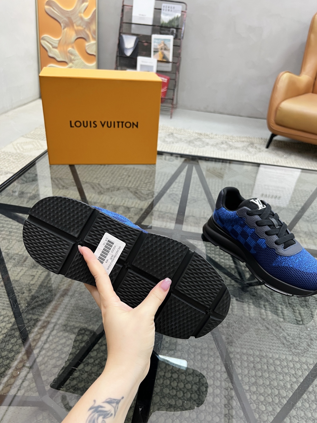  L 🔍顶级代购🇮🇹 路 炸街男神新品专柜同步原厂配置，意大利进口定制飞织面料，高品质拼接工艺全鞋配件私