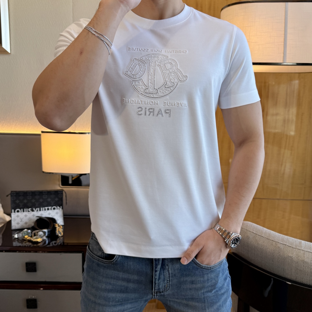 🔥🔥迪奥 - 2025ss蛇年贺岁款春夏精品短袖T恤 官网同步 高端品质 定制顶级丝光棉面料，顶级大厂1