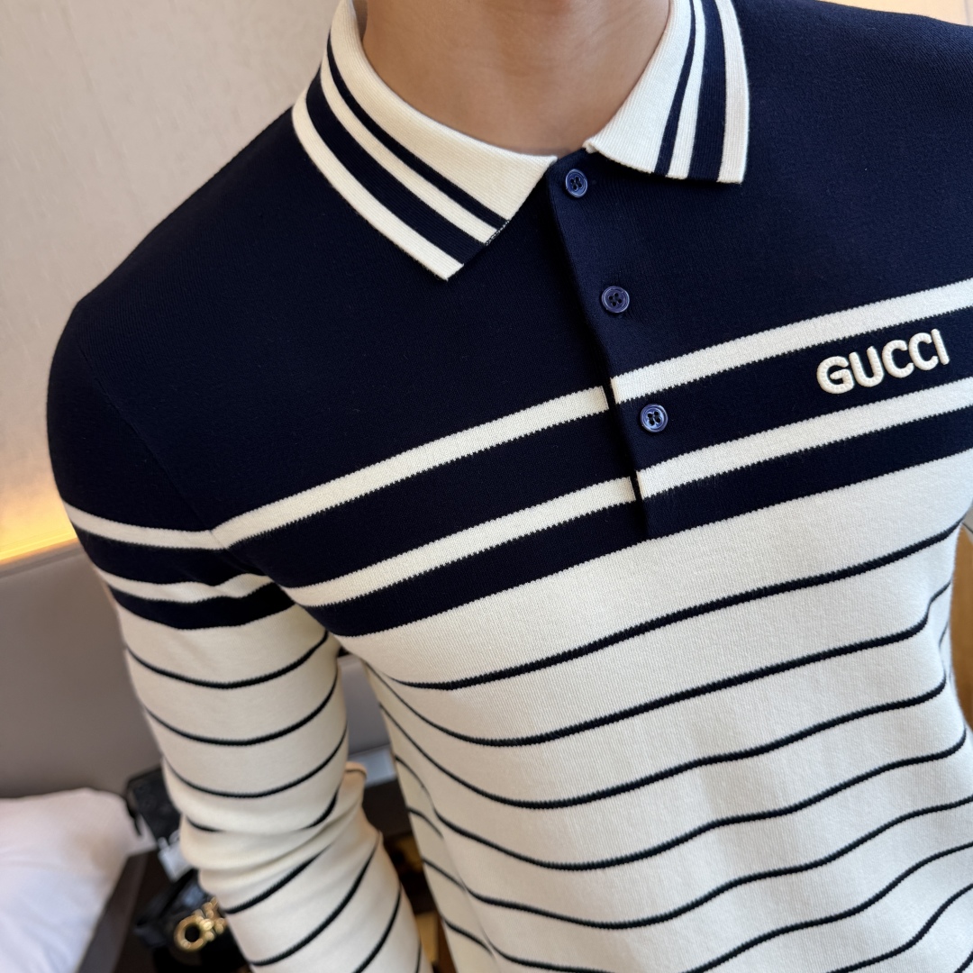 Gucci Striped Wool Blend Polo Shirt - Fall/Winter 2025 Collection 6 cmp i1756658666784 3730 0 4