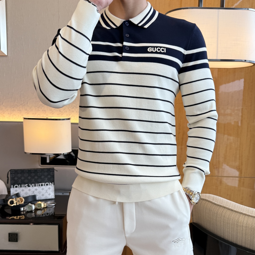 Gucci Striped Wool Blend Polo Shirt - Fall/Winter 2025 Collection 5 cmp i1756658675502 1480 0 3