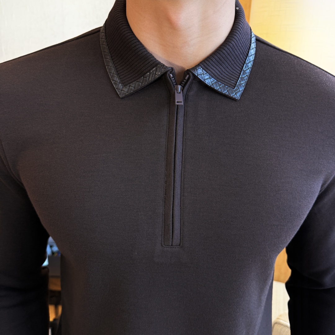 Men's Premium Wool Blend Long Sleeve Polo Shirt - Casual & Stylish 6 cmp i1756659188726 2738 0 5
