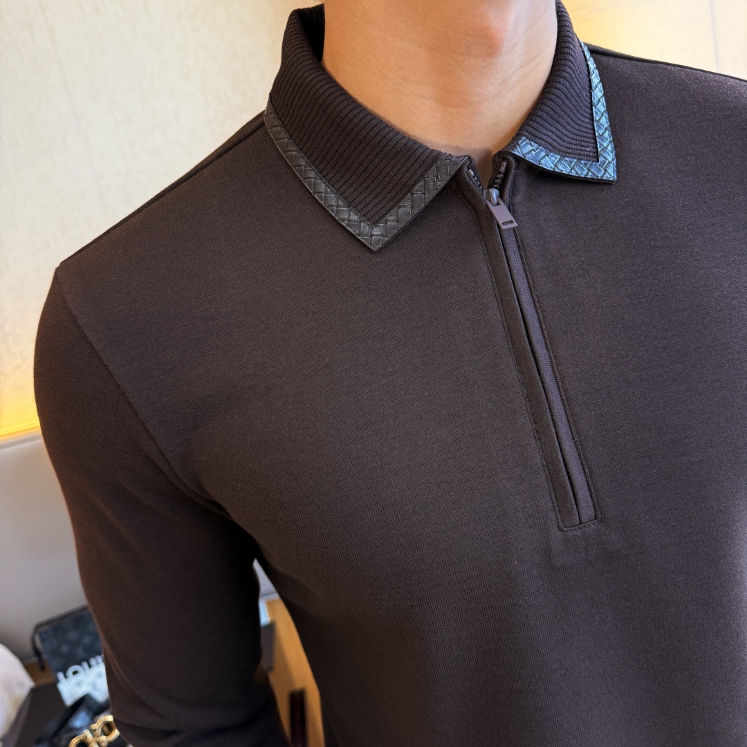 Men's Premium Wool Blend Long Sleeve Polo Shirt - Casual & Stylish 5 cmp i1756659197121 7289 0 4