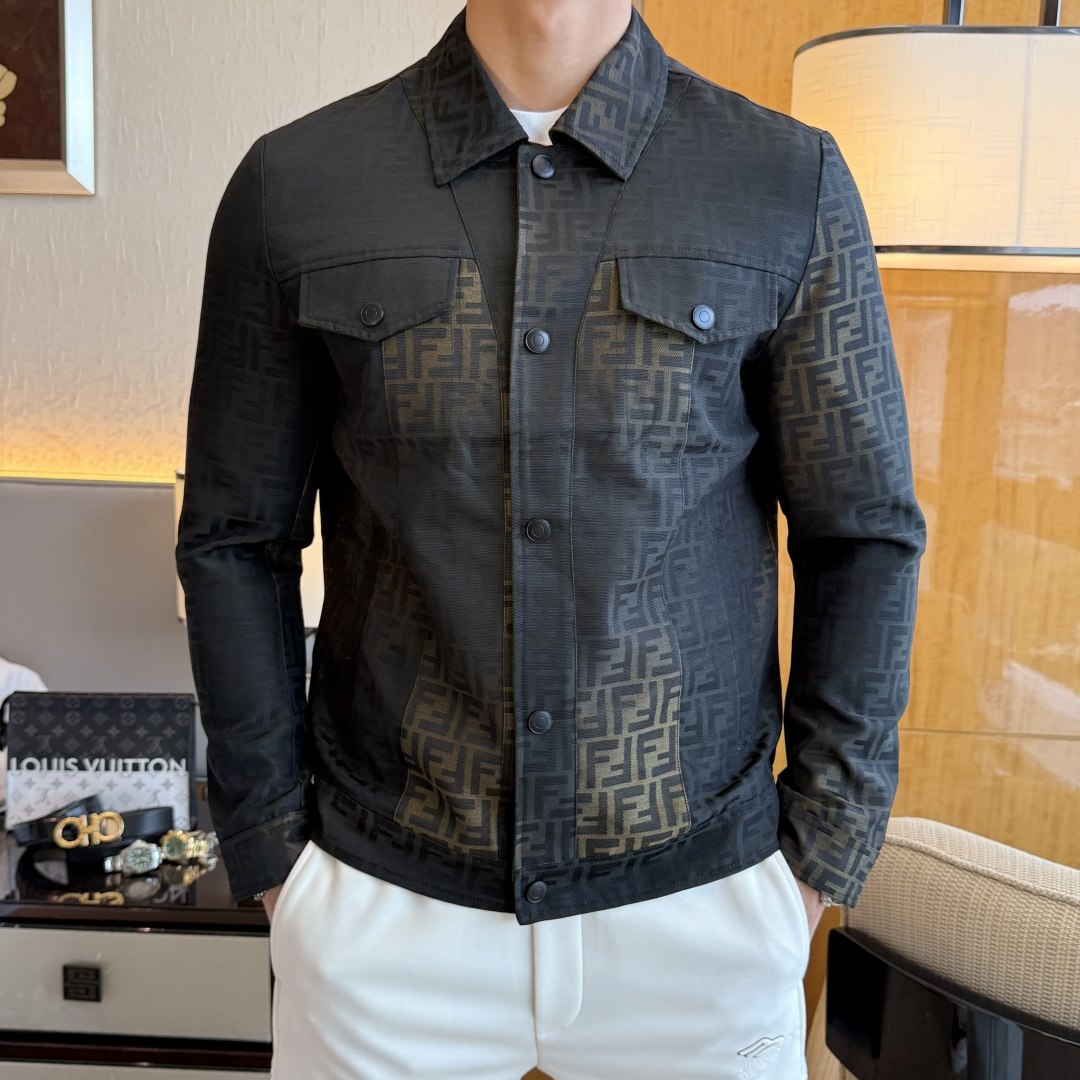 NO:529746,Fendi-ss autumn and winter boutique jackets, customized high-quality polyester fabric!  Top-level fashion brand elements logo design, complete with three standards!  The original hardware and accessories have smooth lines and exquisite craftsmanship, excellent upper body style, comfortable fabric, windproof and warm, and casual matching are very fashionable, handsome, casual and fashionable men's must-have!  Size M-3XL can wear up to 190 catties!  ,fendi,jackets & coats,jackets & coats,alexander wang19860909芬迪- ss秋冬大爆款精品夹克外套,定制高品质聚酯纤维面料！顶级时尚大牌元素logo设计,三标齐全！原版五金辅料,线条流畅,工艺精致,上身版型超赞,面料舒适,挡风保暖,随意搭配都非常时尚帅气休闲时尚男仕必备款哦！尺码M-3XL 最大可穿190斤！,,fendi,jackets & coats,jackets & coats,alexander wang,Men's clothing