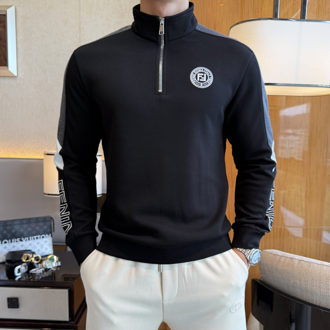NO:547655,Fendi - 2025ss autumn new model, the highest version of fashionable pullover sweatshirt T-shirt, a must-have classic work every year. It is favored and praised by major stars. It is selected high-end European cotton blend fabrics, heavy craftsmanship production, original hardware and auxiliary materials logo design, soft and smooth, and dense texture!  Fashionable and stylish upper body!  One of the impeccable must-choose styles for autumn!  M-3XL, fendi, hoodie, sweatshirts, tees, t-shirt, alexander wang19860909芬迪 - 2025ss秋季大爆新款,最高版本时尚套头卫衣T恤、每年必出的经典之作.受各大明星的青睐推崇,精选高端欧棉混纺面料,重工艺制作,原版五金辅料logo设计,柔软顺滑,质地密实！上身时尚有型！秋季无可挑剔必选款式之一！M-3XL,,fendi,hoodie,sweatshirts,tees，t-shirt,alexander wang,Men's clothing