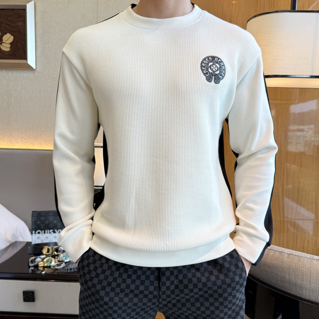 NO:572549,Croxin - 2025ss hot new style in autumn, the highest version of fashionable color-blocked pullover sweatshirt, a classic that must be released every year. Favored and respected by major stars, it selects high-end European cotton blended fabrics, made with heavy craftsmanship, original hardware accessories logo design, soft and smooth, and dense texture!  Stylish upper body!  One of the impeccable must-have styles for autumn!  M-3XL,,chrome hearts,hoodie,sweatshirts,alexander wang19860909克罗芯 - 2025ss秋季大爆新款,最高版本时尚拼色套头卫衣、每年必出的经典之作.受各大明星的青睐推崇,精选高端欧棉混纺面料,重工艺制作,原版五金辅料logo设计,柔软顺滑,质地密实！上身时尚有型！秋季无可挑剔必选款式之一！M-3XL,,chrome hearts,hoodie,sweatshirts,alexander wang,Men's clothing