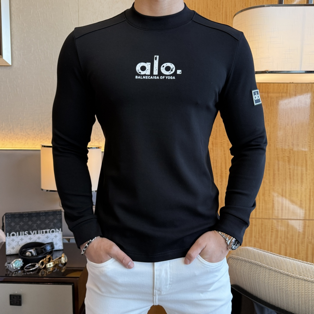 NO:598260,alo - 2025ss Autumn hot-selling thin velvet long-sleeved T-shirt, made of customized high-grade cotton fabrics, fashionable big-name element logo design, soft, delicate, comfortable and warm, made with multiple craftsmanship, a basic base layer shirt is indispensable in men's wardrobe. It can be used to match various clothes anytime and anywhere to meet your daily life needs. The design of the clothes is simple but not simple. Dear friends, hurry up and get it. Standard version, size M~3XL, can wear up to 190 pounds!  ,,tees,t-shirt,alexander wang19860909alo - 2025ss秋装大爆款薄绒长袖T恤,采用定制高级棉面料 时尚大牌元素logo设计,柔软细腻舒适保暖,多重工艺制作,男人的衣柜都少不了基础打底衫 随时随地都可以拿来搭配各种服饰 满足您日常生活需求 ,衣服设计简约而不简单 , 亲们赶紧入手 标准版型 尺码M~3XL 最大可穿190斤！,,tees，t-shirt,alexander wang,Men's clothing
