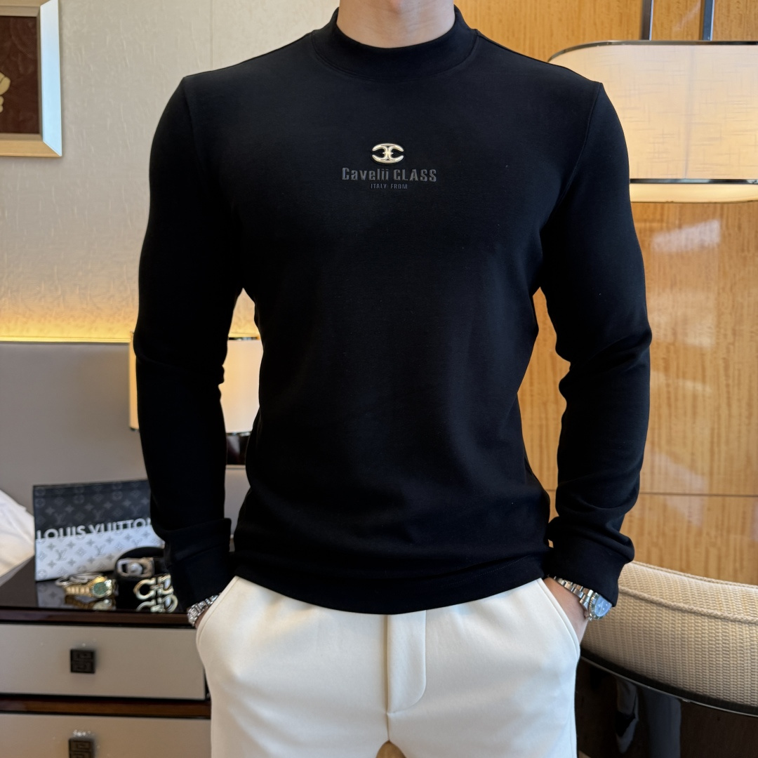 NO:612507,Cavalli - 2025ss autumn hot cashmere long-sleeved T-shirt, made of customized high-grade cotton fabric, fashionable big-name element logo design, soft, delicate, comfortable and warm, made with multiple processes, a basic base layer shirt is indispensable in a man's wardrobe. It can be used to match various clothes anytime and anywhere to meet your daily needs. The design of the clothes is simple but not simple. Dear friends, hurry up and get it. Standard version, size M~3XL, can wear up to 190 pounds!  ,,tees,t-shirt,alexander wang19860909卡瓦利 - 2025ss秋装大爆款羊绒长袖T恤,采用定制高级棉面料 时尚大牌元素logo设计,柔软细腻舒适保暖,多重工艺制作,男人的衣柜都少不了基础打底衫 随时随地都可以拿来搭配各种服饰 满足您日常生活需求 ,衣服设计简约而不简单 , 亲们赶紧入手 标准版型 尺码M~3XL 最大可穿190斤！,,tees，t-shirt,alexander wang,Men's clothing