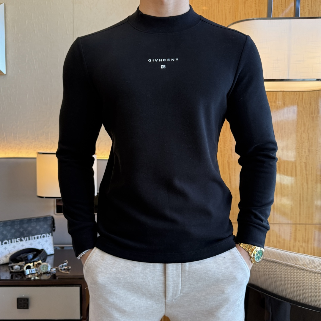 NO:625124,Givenchy - 2025ss autumn hot cashmere long-sleeved T-shirt, made of customized high-grade cotton fabric, fashionable big-name element logo design, soft, delicate, comfortable and warm, made with multiple processes, a basic base layer shirt is indispensable in a man's wardrobe. It can be used to match various clothes anytime and anywhere to meet your daily needs. The design of the clothes is simple but not simple. Dear friends, hurry up and get it. Standard version, size M~3XL, can wear up to 190 pounds!  ,,givenchy,tees,t-shirt,alexander wang19860909纪梵希 - 2025ss秋装大爆款羊绒长袖T恤,采用定制高级棉面料 时尚大牌元素logo设计,柔软细腻舒适保暖,多重工艺制作,男人的衣柜都少不了基础打底衫 随时随地都可以拿来搭配各种服饰 满足您日常生活需求 ,衣服设计简约而不简单 , 亲们赶紧入手 标准版型 尺码M~3XL 最大可穿190斤！,,givenchy,tees，t-shirt,alexander wang,Men's clothing