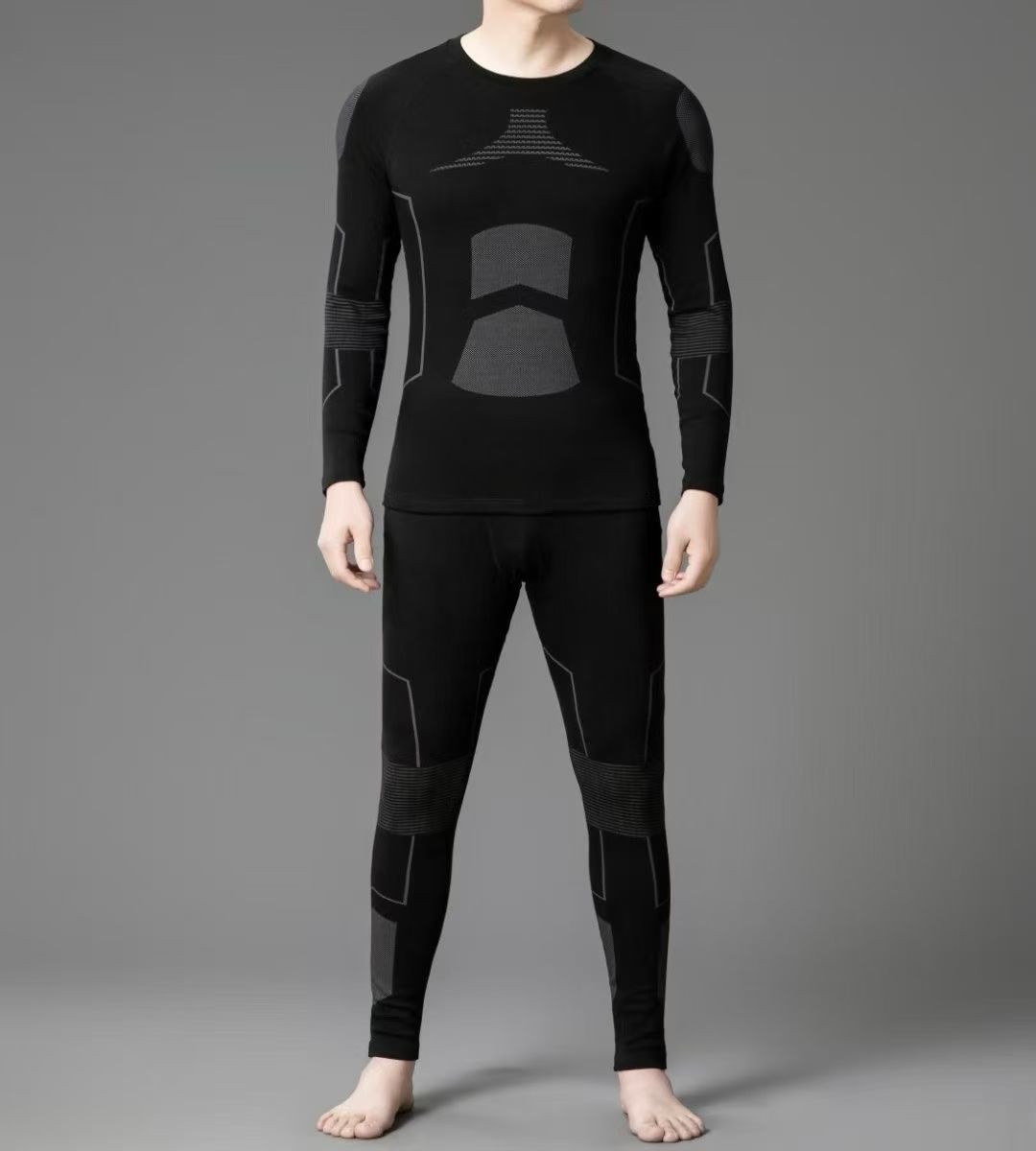 NO:657386,Premium men's sports thermal underwear set!  Gift box 1974 autumn and winter to send warmth +5 degrees, foreign trade overseas orders, original order quality!  Trendy and versatile!  High-quality cashmere blend, perfect match, light and warm, a must-have for this winter!  Comfortable upper body!  Breathable!  Size L-4XL, maximum weight. (Note: Underwear is non-returnable and non-exchangeable),,alexander wang19860909精品男士运动保暖内衣套装！ 礼盒装1974秋冬送温暖 +5度,外贸国外订单,原单品质！潮流百搭！高品质山羊绒混统 完美搭配,轻薄保暖 这个冬季必备！上身舒适！透气！码数 L-4XL 最大穿到斤.（注:贴身衣物 不退不换）,,alexander wang,Men's clothing