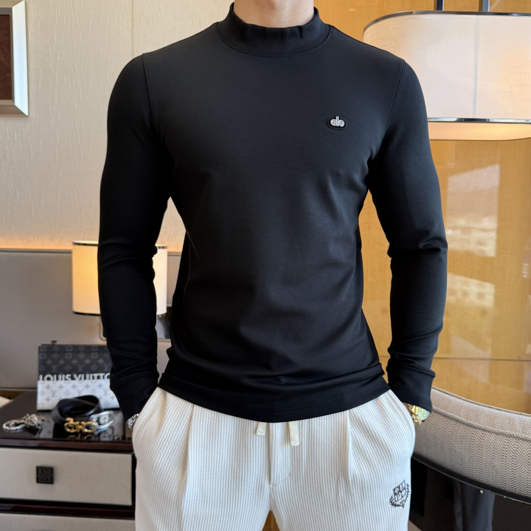 NO:657423,alo - 2025ss autumn popular cashmere long-sleeved T-shirt, made of customized high-grade cotton fabric, fashionable big-name element logo design, soft, delicate, comfortable and warm, made with multiple processes, a basic base layer shirt is indispensable in a man's wardrobe. It can be used to match various clothes anytime and anywhere to meet your daily needs. The design of the clothes is simple but not simple. Dear friends, hurry up and get it. Standard version, size M~3XL, can wear up to 190 pounds!  ,,tees,t-shirt,alexander wang19860909alo - 2025ss秋装大爆款羊绒长袖T恤,采用定制高级棉面料 时尚大牌元素logo设计,柔软细腻舒适保暖,多重工艺制作,男人的衣柜都少不了基础打底衫 随时随地都可以拿来搭配各种服饰 满足您日常生活需求 ,衣服设计简约而不简单 , 亲们赶紧入手 标准版型 尺码M~3XL 最大可穿190斤！,,tees，t-shirt,alexander wang,Men's clothing