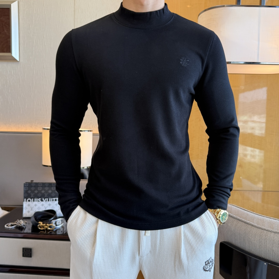 NO:683527,Cavalli - 2025ss autumn hot cashmere long-sleeved T-shirt, made of customized high-grade cotton fabric, fashionable big-name element logo design, soft, delicate, comfortable and warm, made with multiple processes, a basic base layer shirt is indispensable in a man's wardrobe. It can be used to match various clothes anytime and anywhere to meet your daily needs. The design of the clothes is simple but not simple. Dear friends, hurry up and get it. Standard version, size M~3XL, can wear up to 190 pounds!  ,,tees,t-shirt,19860909卡瓦利 - 2025ss秋装大爆款羊绒长袖T恤,采用定制高级棉面料 时尚大牌元素logo设计,柔软细腻舒适保暖,多重工艺制作,男人的衣柜都少不了基础打底衫 随时随地都可以拿来搭配各种服饰 满足您日常生活需求 ,衣服设计简约而不简单 , 亲们赶紧入手 标准版型 尺码M~3XL 最大可穿190斤！,,tees，t-shirt,,Men's clothing