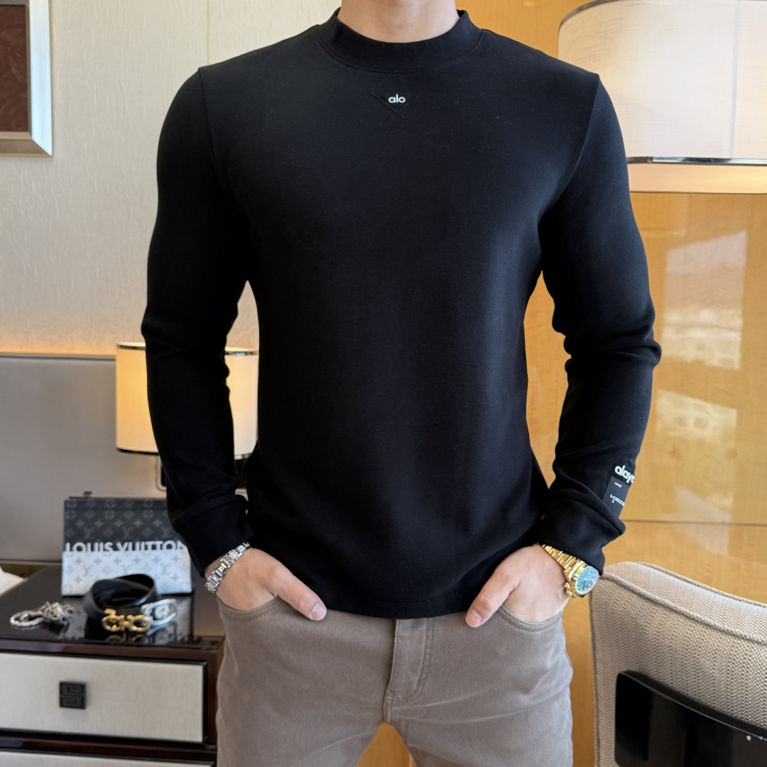 NO:683534,alo - 2025ss autumn popular cashmere long-sleeved T-shirt, made of customized high-grade cotton fabric, fashionable big-name element logo design, soft, delicate, comfortable and warm, made with multiple processes, a basic base layer shirt is indispensable in a man's wardrobe. It can be used to match various clothes anytime and anywhere to meet your daily needs. The design of the clothes is simple but not simple. Dear friends, hurry up and get it. Standard version, size M~3XL, can wear up to 190 pounds!  ,,tees,t-shirt,19860909alo - 2025ss秋装大爆款羊绒长袖T恤,采用定制高级棉面料 时尚大牌元素logo设计,柔软细腻舒适保暖,多重工艺制作,男人的衣柜都少不了基础打底衫 随时随地都可以拿来搭配各种服饰 满足您日常生活需求 ,衣服设计简约而不简单 , 亲们赶紧入手 标准版型 尺码M~3XL 最大可穿190斤！,,tees，t-shirt,,Men's clothing