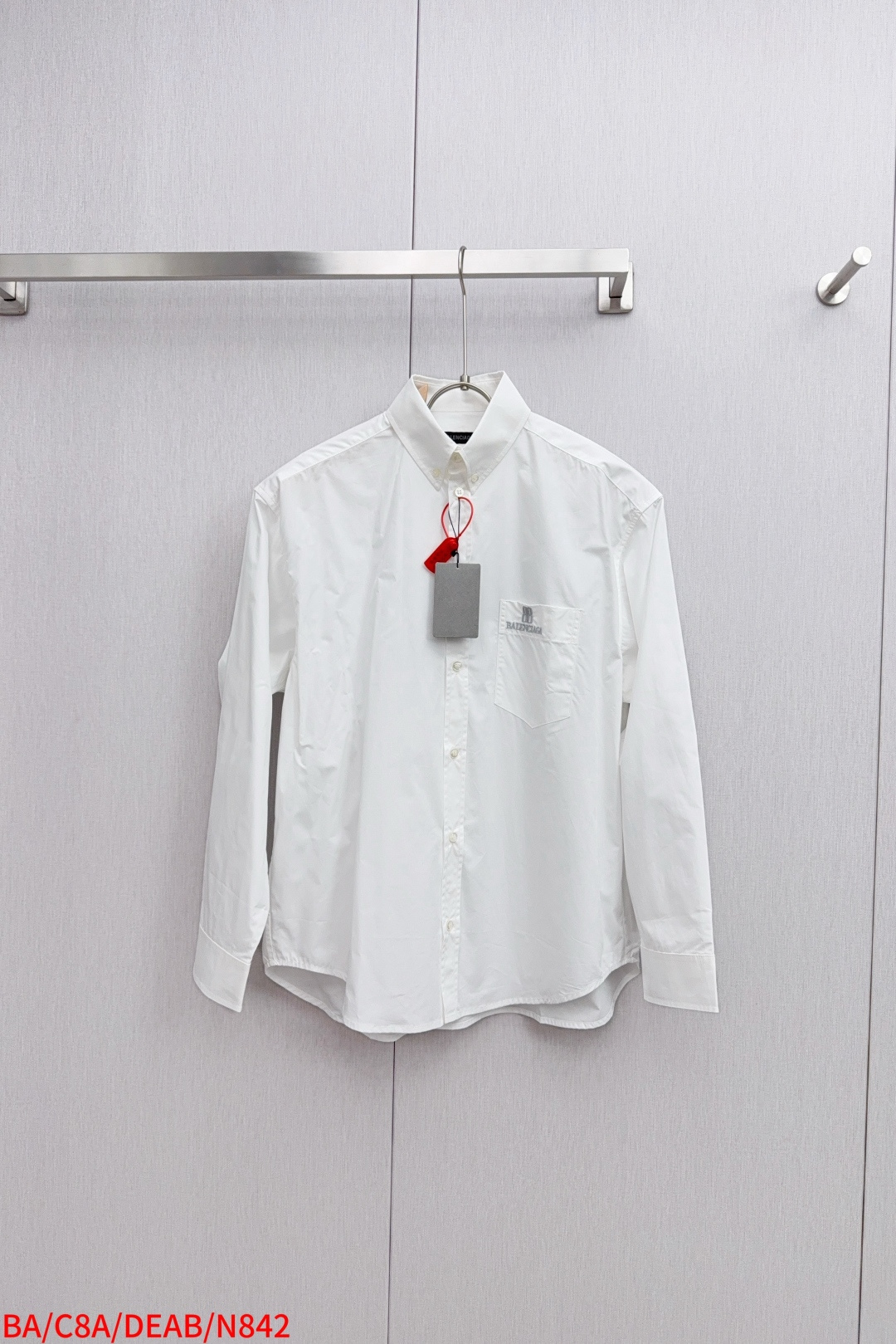 Balenciaga Nano BB Embroidered Shirt with Custom Parisian Button for Sizes 34-40 - 图片 1