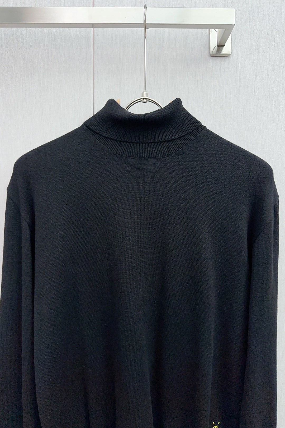 Dior Small Bee Embroidered Knit Shirt in Wool and Cotton Blend - 图片 3