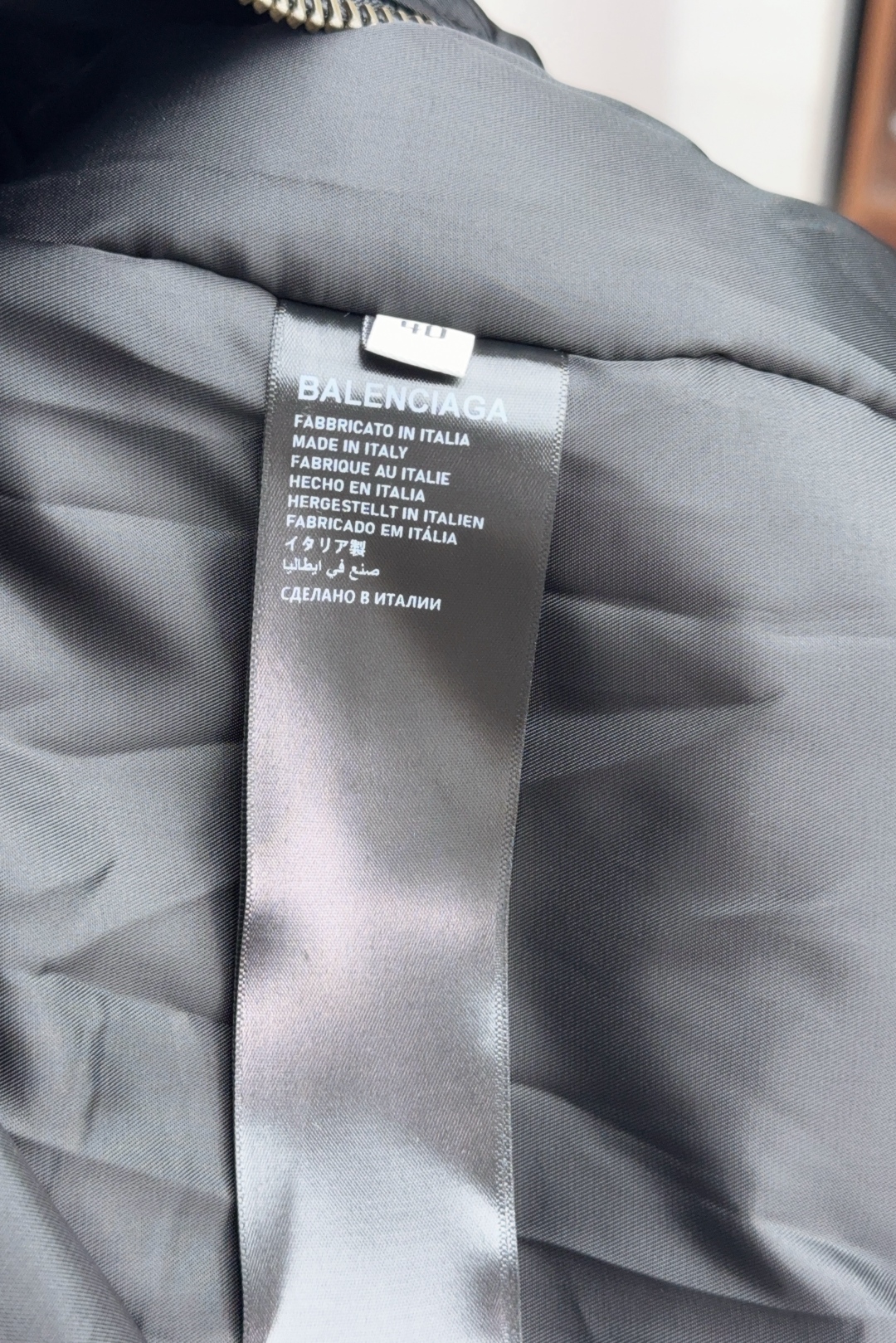 Balenciaga 2025 FW Bomber Flight Jacket with Zilong Embroidery and Leather Details - 图片 8