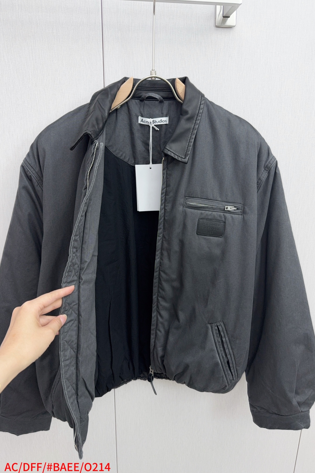 Unique Cotton Zipper Jacket with Natural Coloring Effect for Autumn/Winter Closet - 图片 9