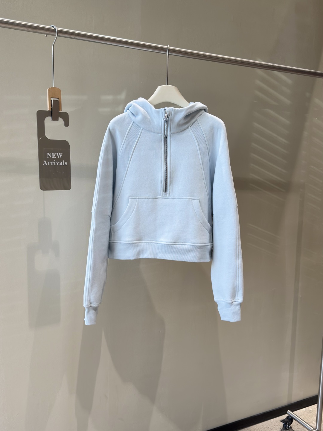 Lululemon Scuba Oversized Half-Zip Cropped Hoodie - Powder Blue 1 cmp i1756410477536 7928 0 0