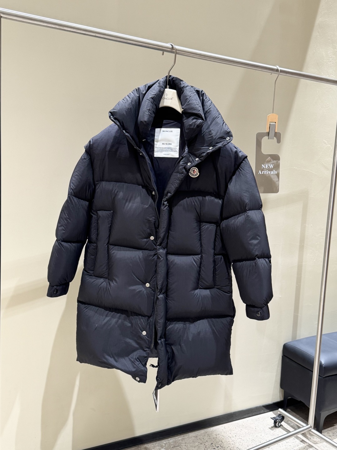 #正品级:𝑴𝒐𝒏𝒄𝒍𝒆𝒓｜蒙口 /盟可睐 25𝒔𝒔 Verone 秋冬新品限量款多功能【可拆袖】长款立领