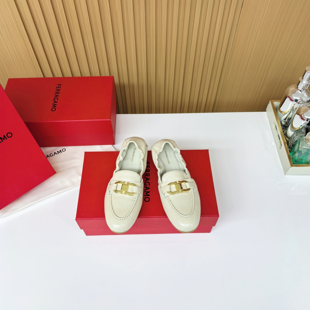 NO:247235,Dongguan's original single-level quality purchased genuine products and developed one-to-one replica of Ferragamo Ferragamo egg roll shoes. 