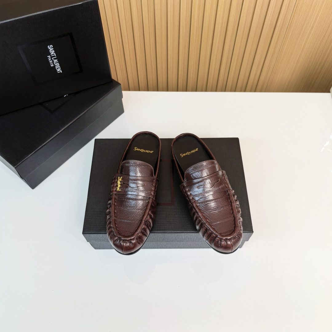 NO:485562,Coffee, half drag19860909咖色,半拖,Women's Shoes