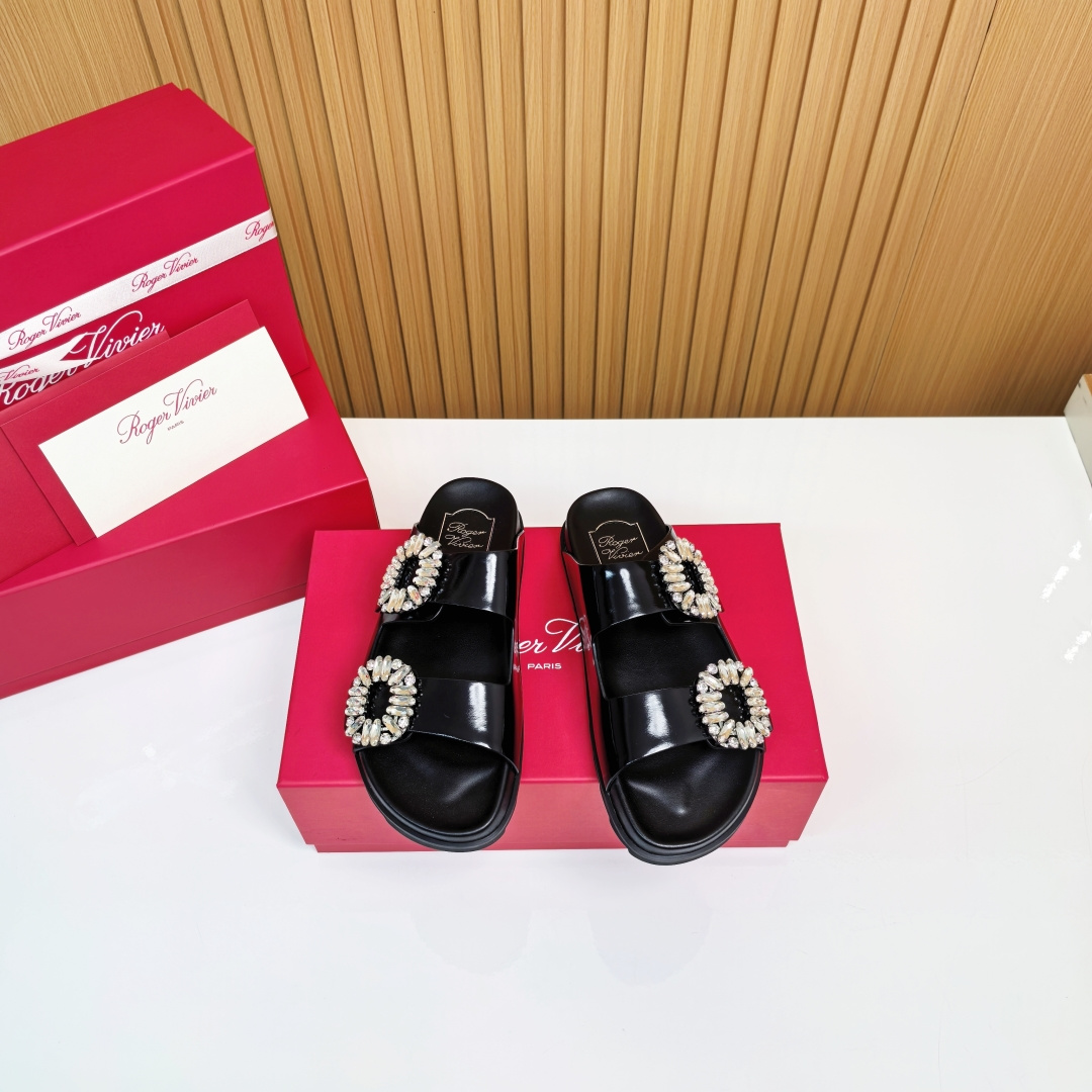 NO:412422,Black oil leather, slippers, slippers19860909黑色油皮,拖鞋,slippers,Women's Shoes