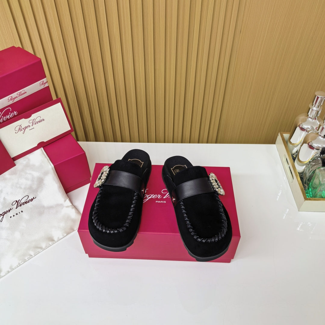 NO:412257,Black sheep, semi-drag, sheep19860909黑色羊京,半拖,sheep,Women's Shoes