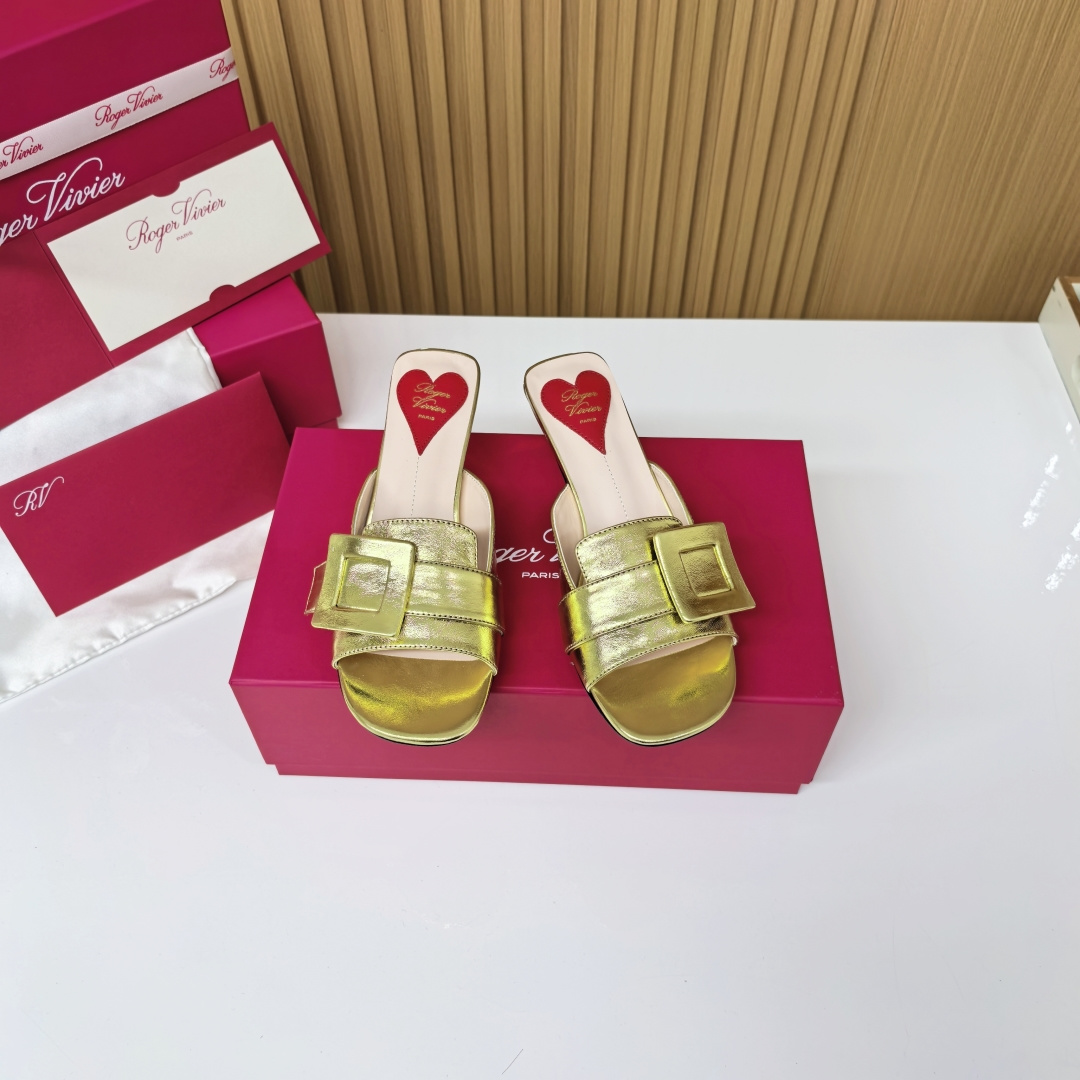 NO:444076,Leather gold, high heels slippers, high heels, slippers19860909皮面金色,高跟鞋拖鞋,high heels,slippers,Women's Shoes