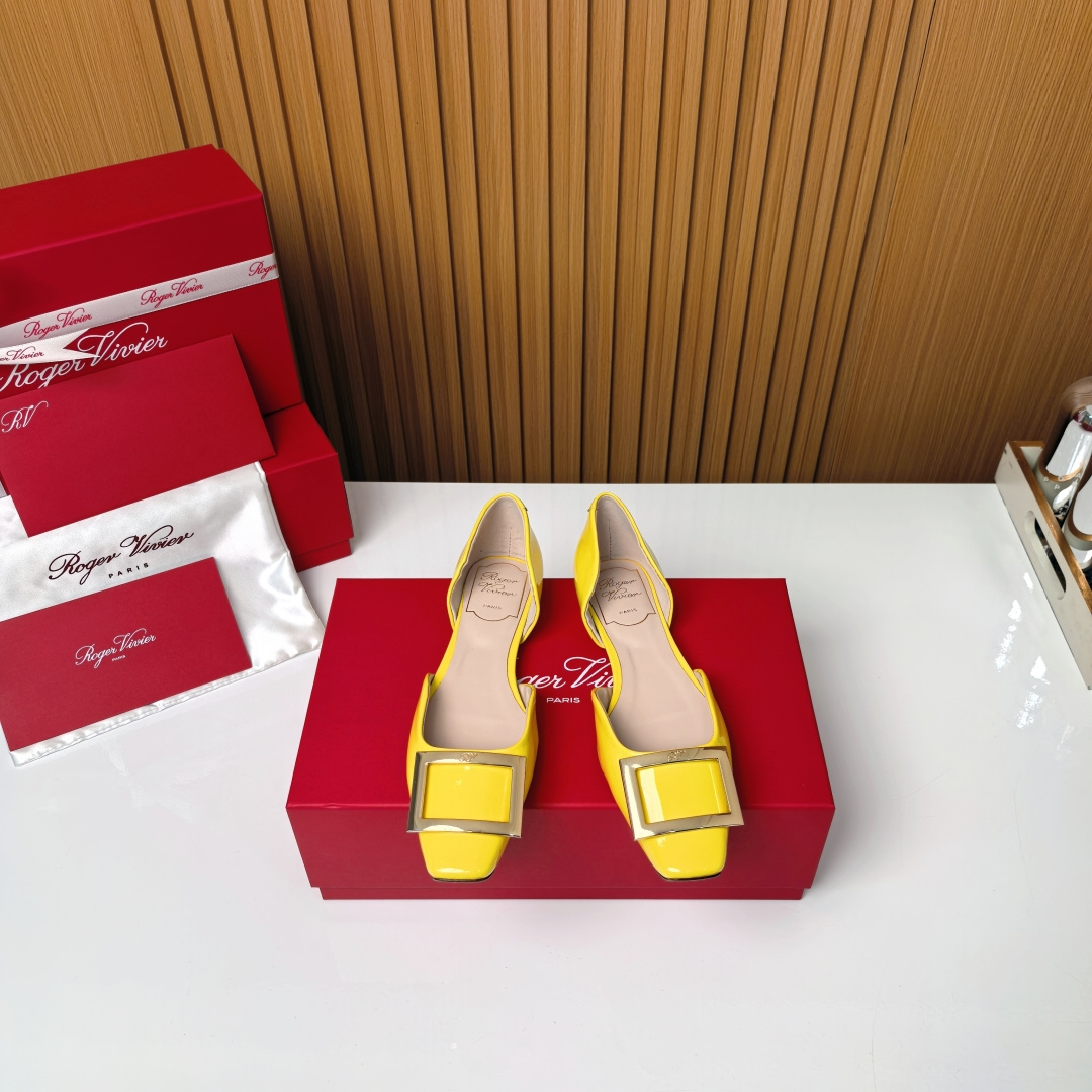 NO:751265,RV flat hollow model 'yellow', single shoes19860909RV平底中空款『黄色』,单鞋,Women's Shoes
