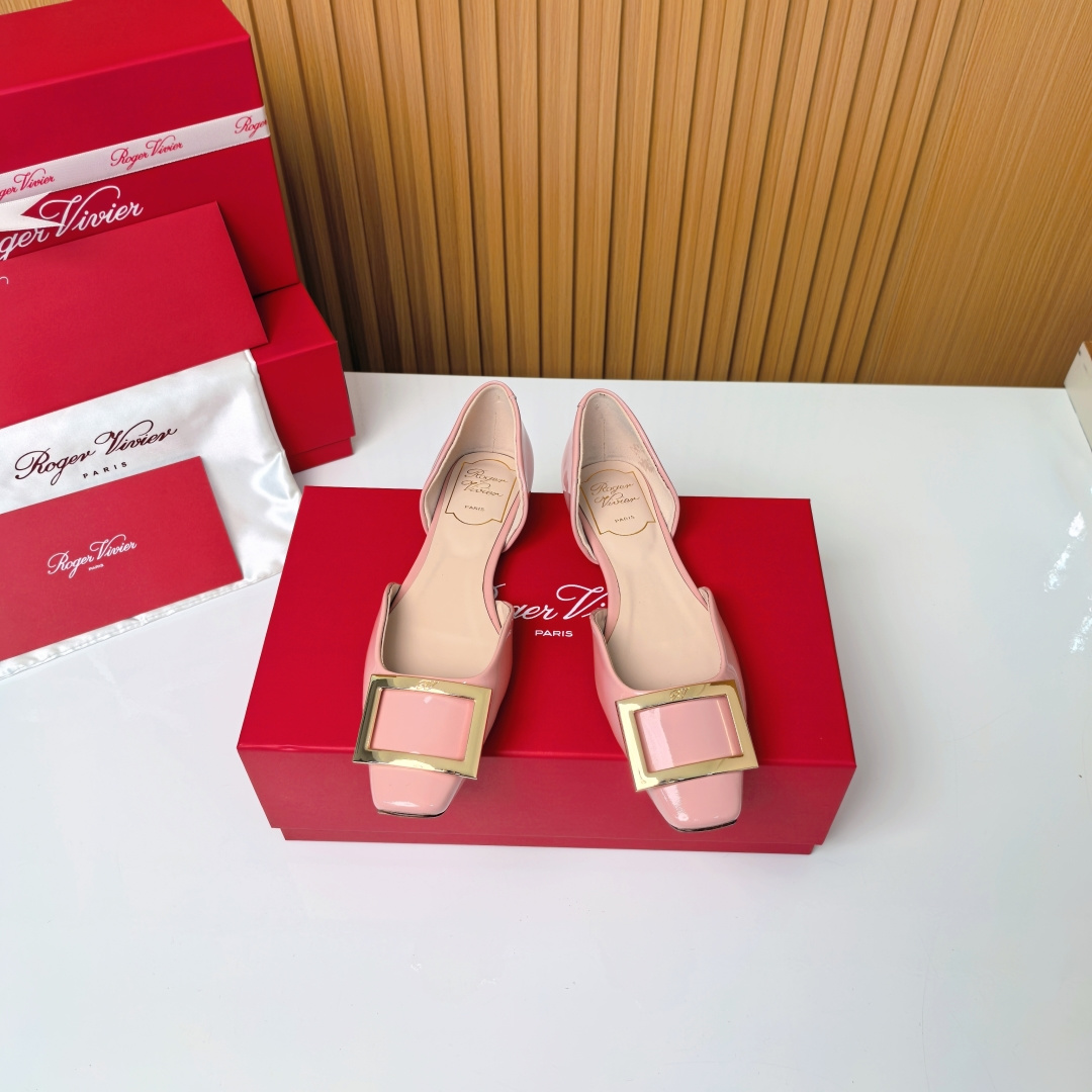 NO:751255,RV flat hollow model 'Sakura Pink', single shoes19860909RV平底中空款『樱花粉』,单鞋,Women's Shoes