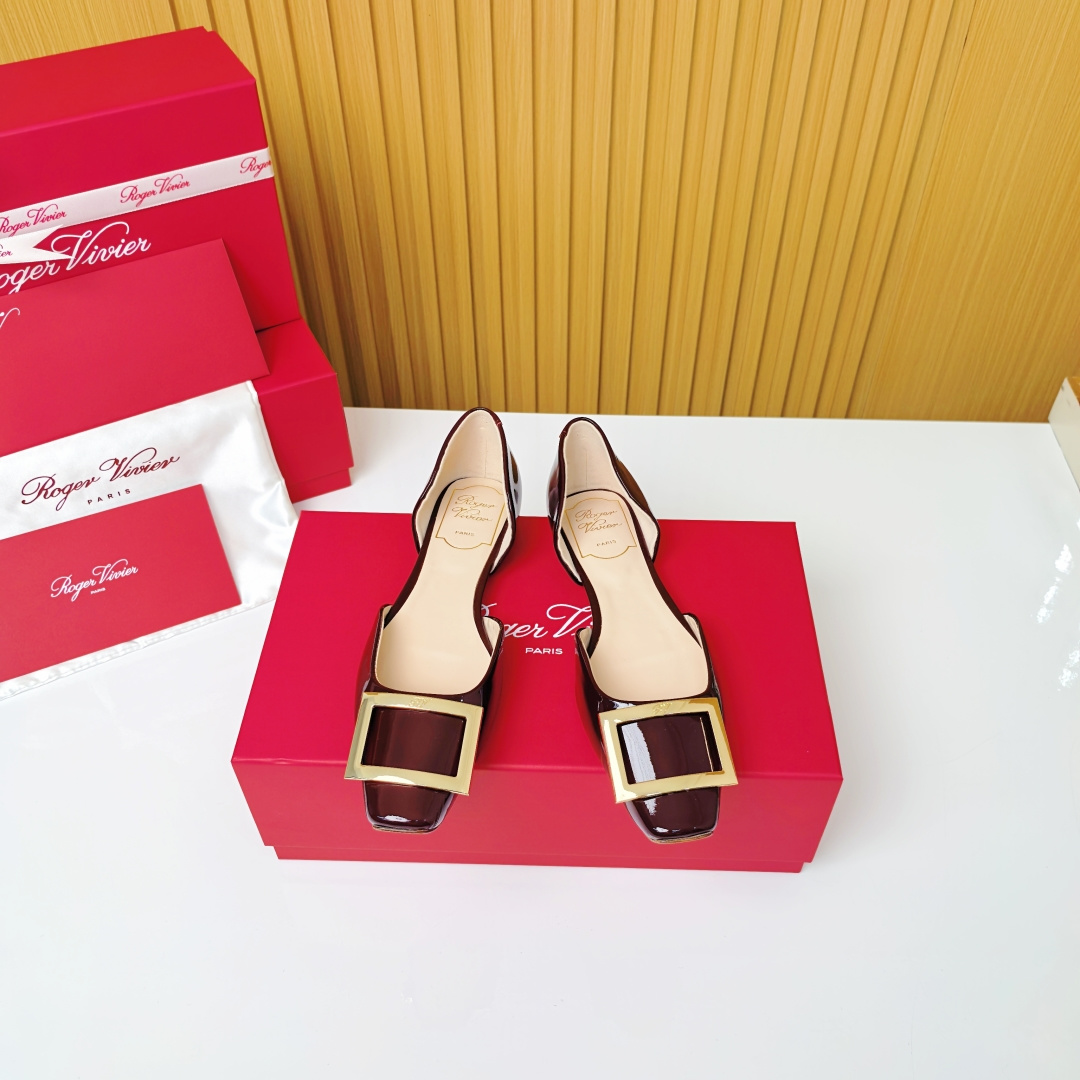 NO:751263,RV flat bottom hollow model 'Cherry Red', single shoes19860909RV平底中空款『车厘子红』,单鞋,Women's Shoes