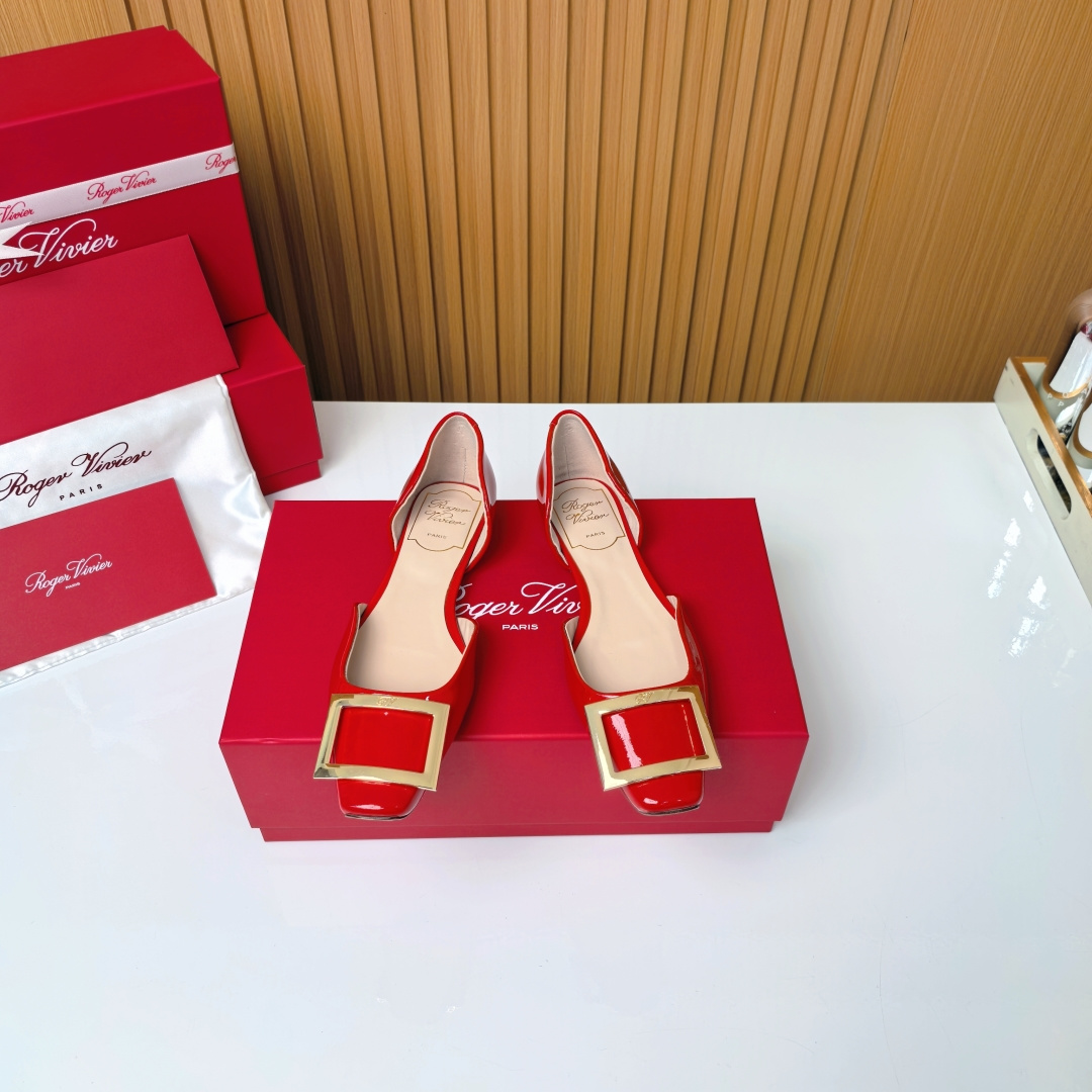 NO:751269,RV flat hollow model 'China Red', single shoes19860909RV平底中空款『中国红』,单鞋,Women's Shoes