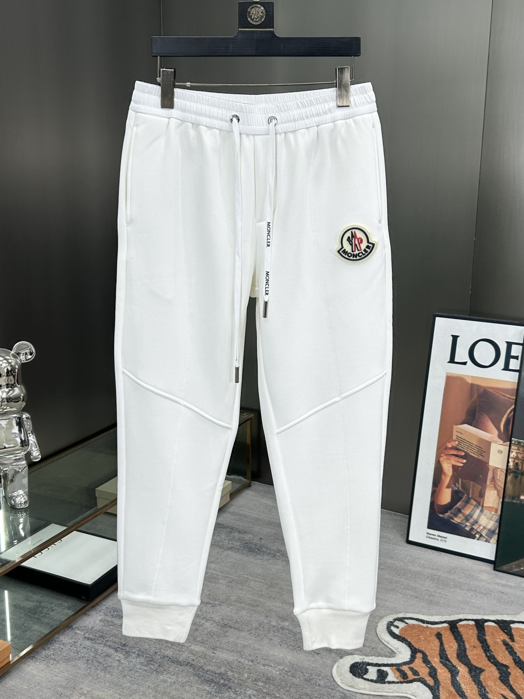 Moncler Fleece Pants - Winter Essential with Iconic Brand Element