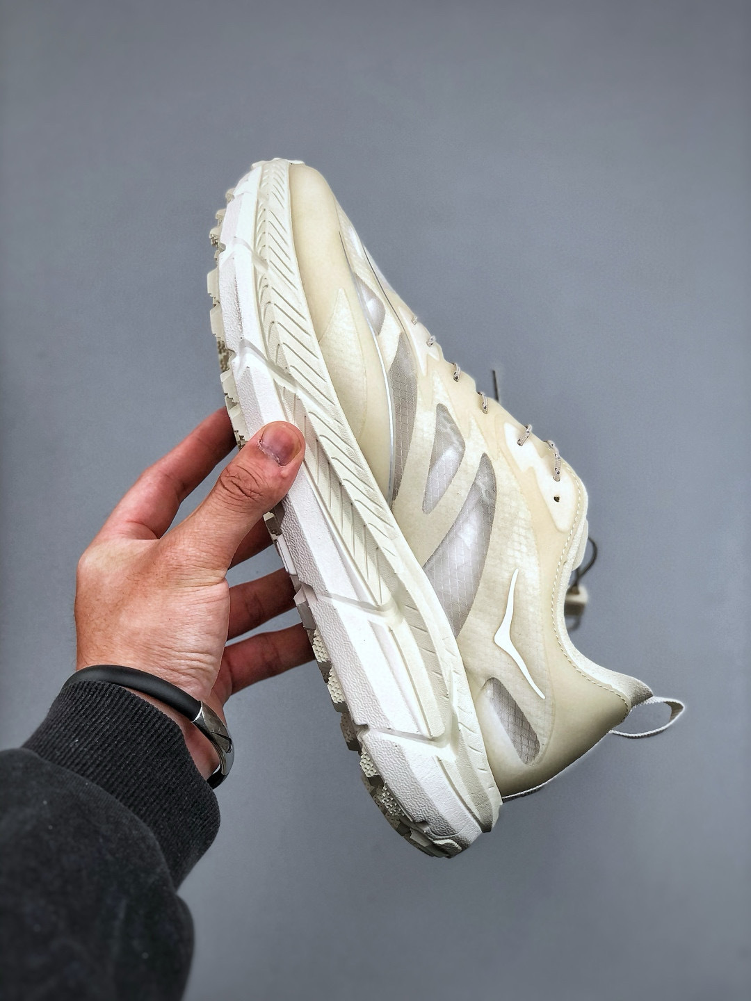 Hoka One One x Satisfy Mafate Trail Running Shoes - Bone/Green - Size 36-46 6 cmp i1746031572735 3485 0 4