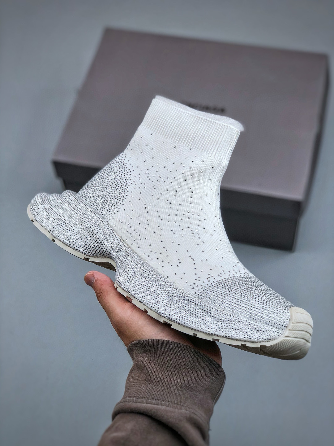 Balenciaga Women's Speed 2.0 Rhinestone-Embellished Knitted Sock Sneakers 2 cmp i1746387131456 9120 0 0
