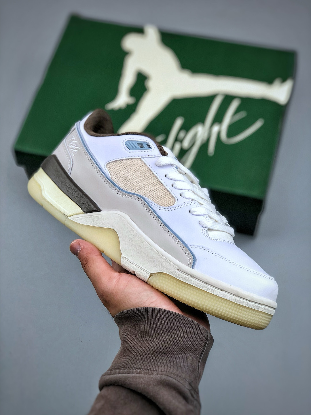 Air Jordan Flight Court White Brown Retro Sneakers - Size 36-47 5 cmp i1746387256202 8787 0 3