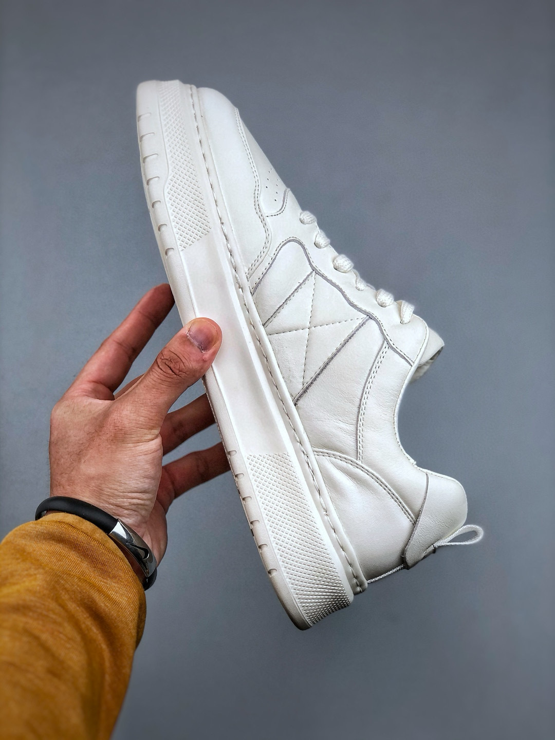 Valentino Rockstud Untitled Leather Sneakers - White Platform, Designer Shoes 3 cmp i1746479847317 8194 0 1