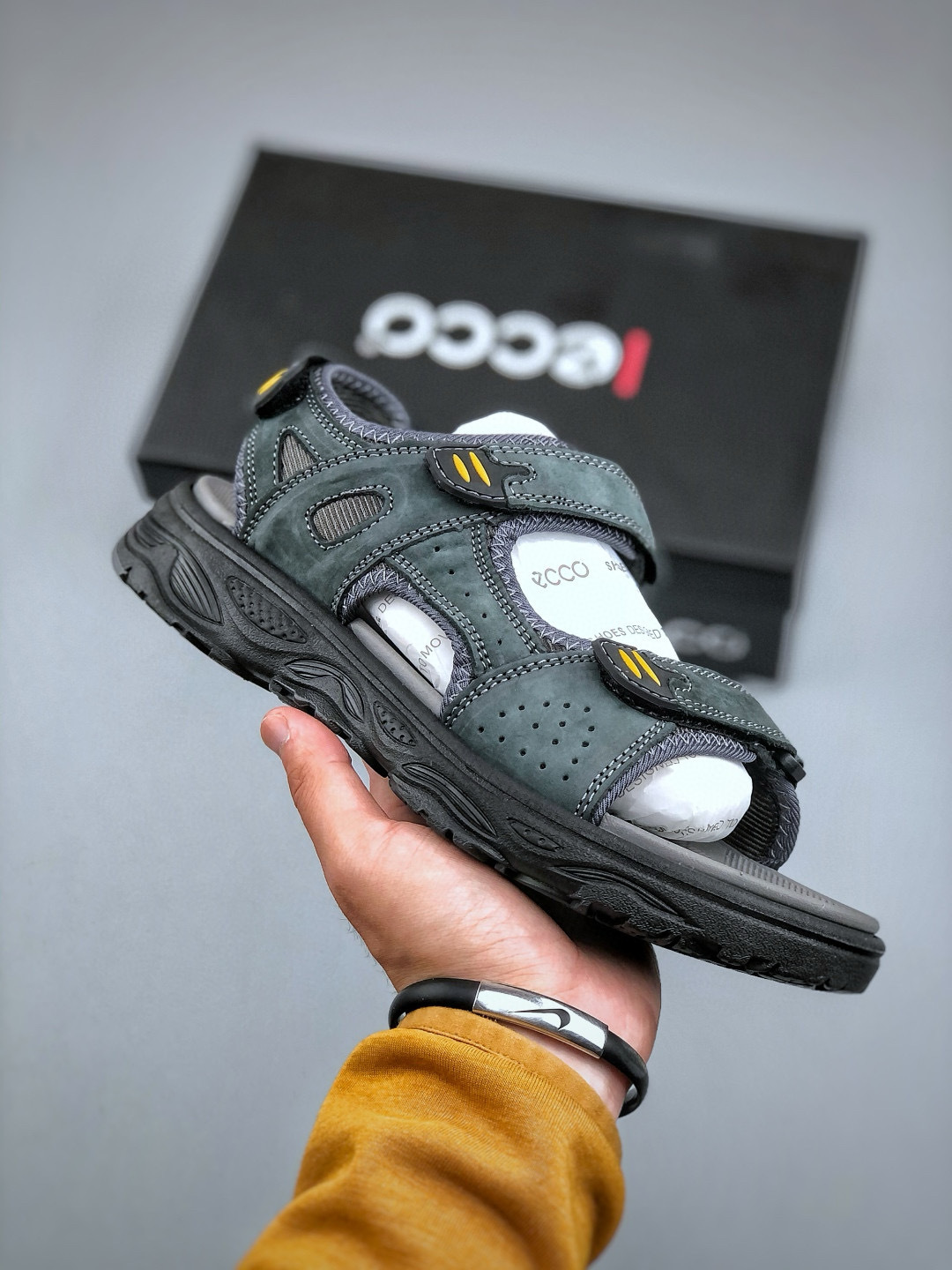ECCO Men's Leather Sport Sandals - Adjustable, Comfortable, and Durable 2 cmp i1746479880886 928 0 0