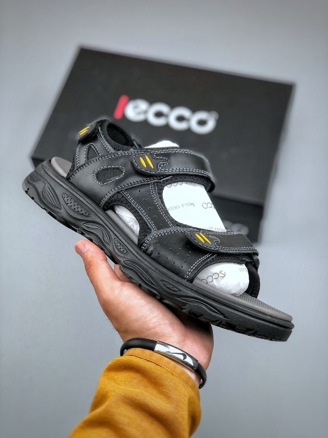 ECCO Men's Leather Sport Sandals - Adjustable, Comfortable, and Durable 5 cmp i1746479880907 763 0 3