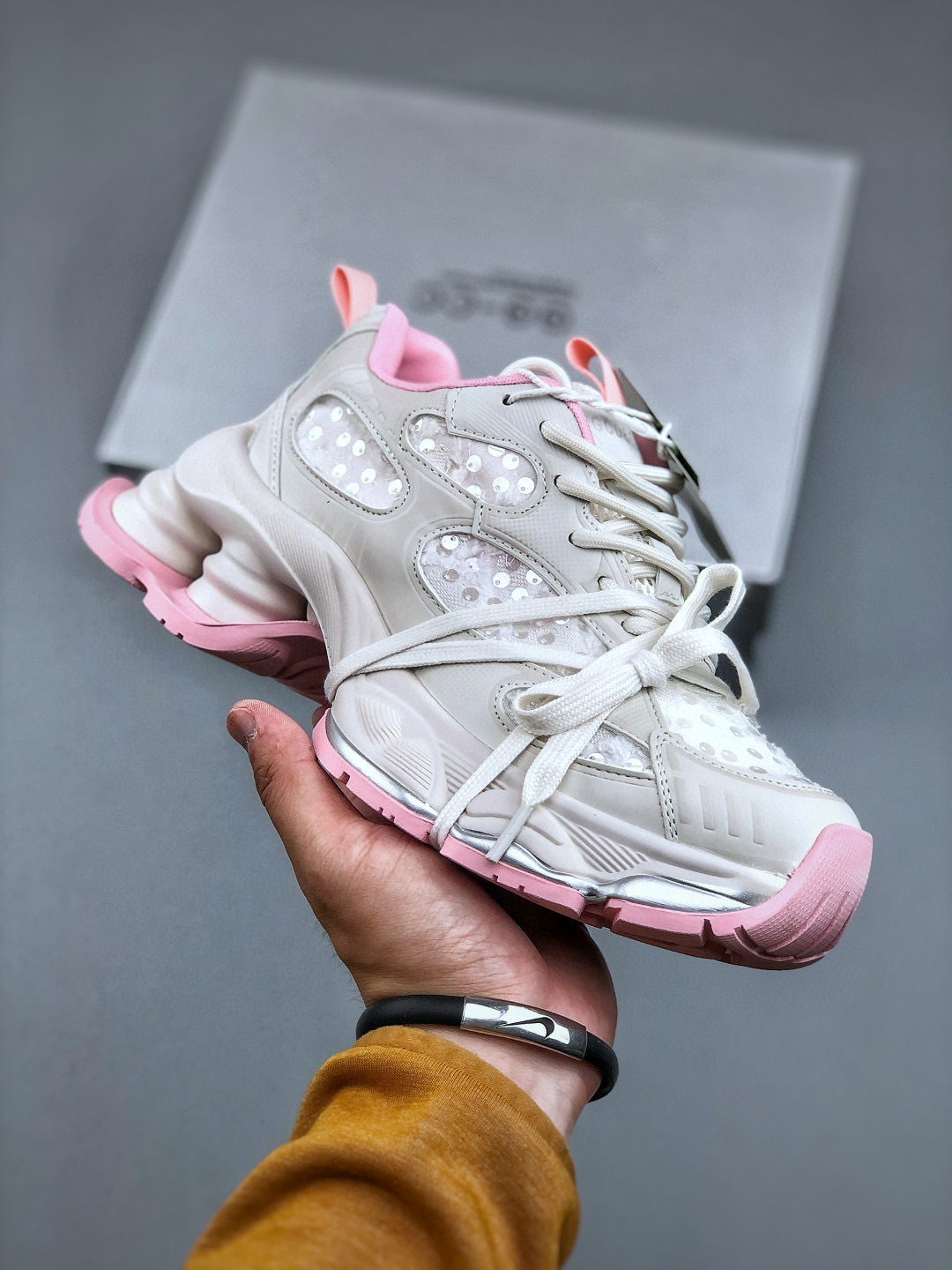 Gucci CC Chunky Sneakers White Pink Leather Women's Size 35-40 2 cmp i1746552144905 7868 0 0