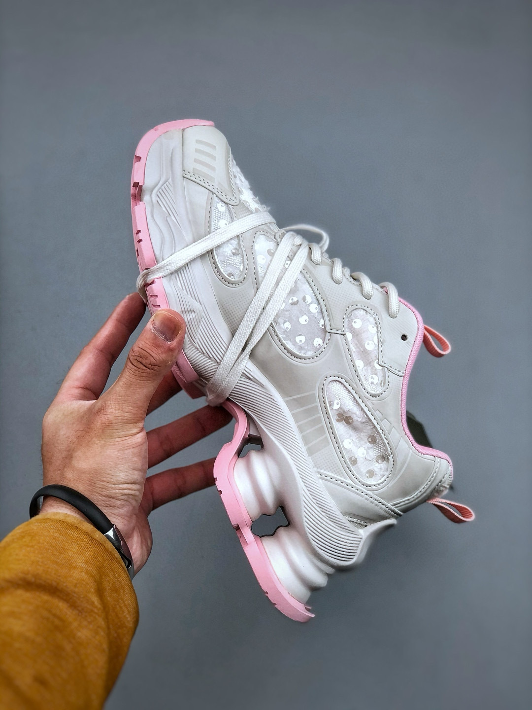 Gucci CC Chunky Sneakers White Pink Leather Women's Size 35-40 3 cmp i1746552144914 9407 0 1