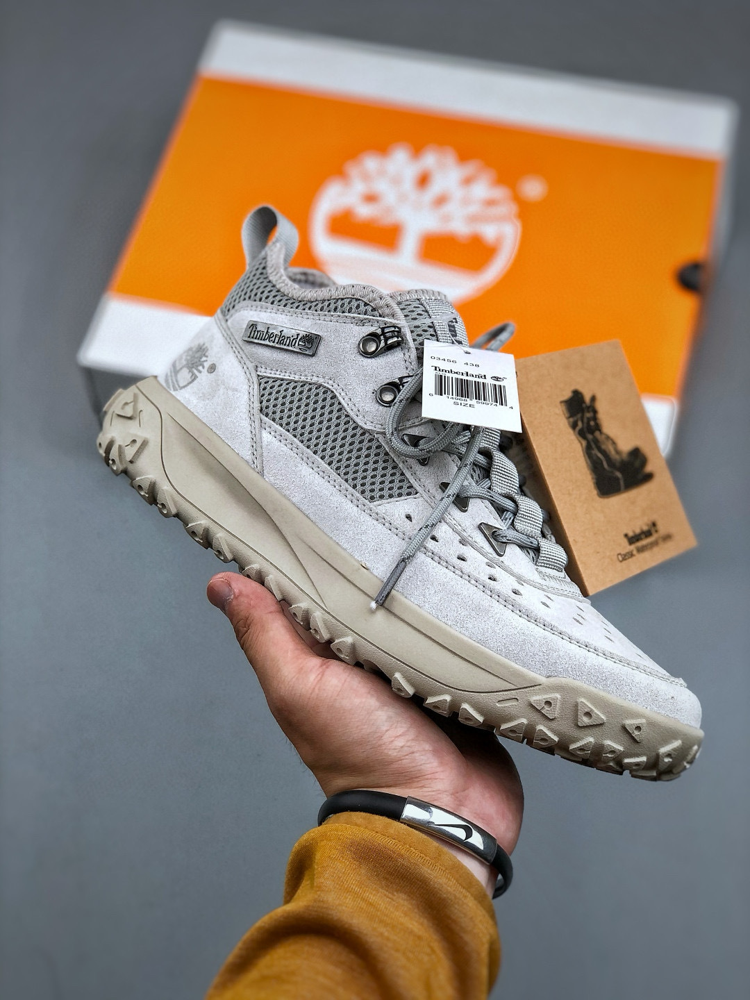 Timberland Men's Garrison Trail Waterproof Hiking Boots - Grey Nubuck Leather 2 cmp i1746554080793 9627 0 0