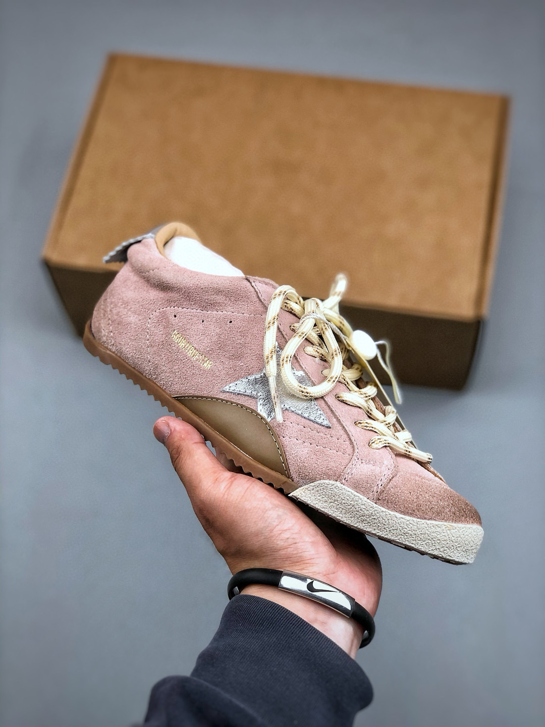 Golden Goose 25SS GGDB Classic Sneakers - Pink Suede Leather Dirty Shoes 2 cmp i1746725024181 3126 0 0