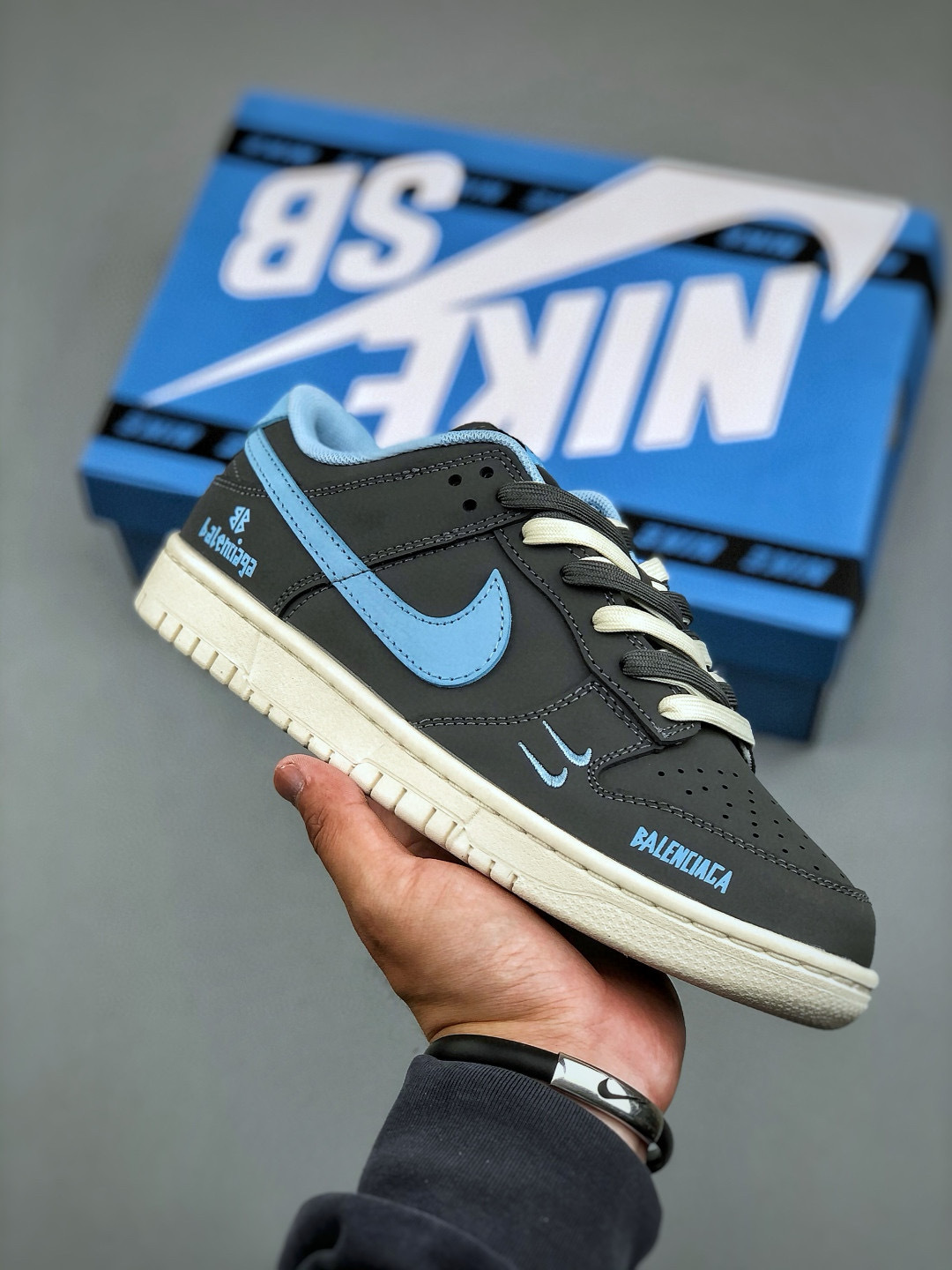 Nike SB Dunk Low x Balenciaga Collab Shoes - Black Blue 5 cmp i1746818606112 2216 0 3