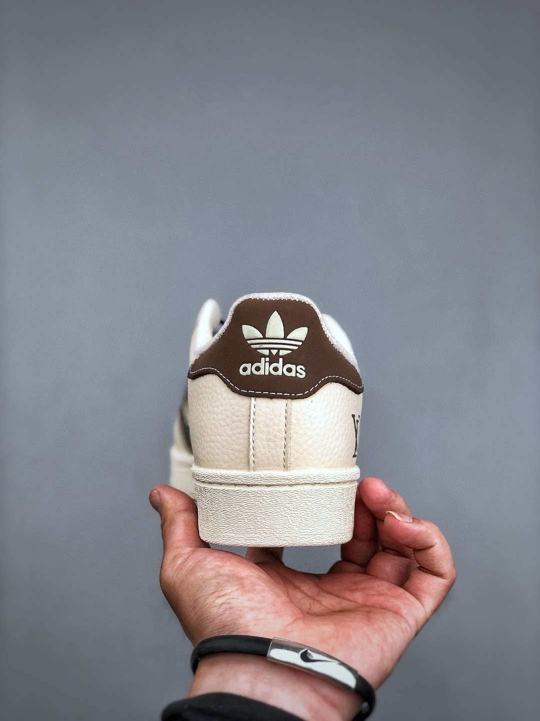 Adidas Superstar Classic Beige/Brown Custom Sneakers with Shell Toe Design 4 cmp i1746991961747 8991 0 2