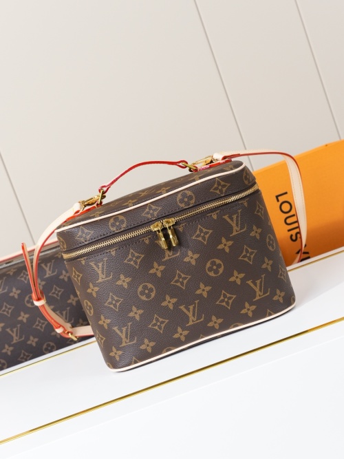 Louis Vuitton Monogram Coated Canvas Nice Mini Toiletry Bag - Perfect for Travel 1 Louis Vuitton Monogram Coated Canvas Nice Mini Toiletry Bag - Perfect for Travel