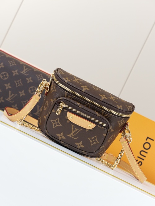 Louis Vuitton Monogram Mini Bumbag Crossbody Bag, 17 x 12 x 9.5 cm 1 Louis Vuitton Monogram Mini Bumbag Crossbody Bag, 17 x 12 x 9.5 cm