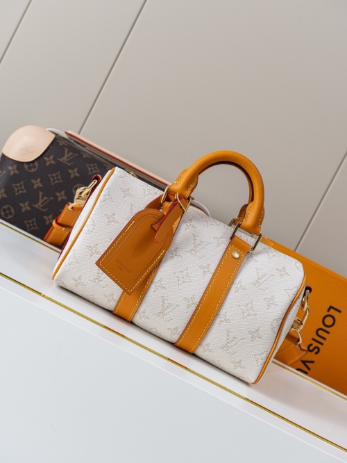 Louis Vuitton Keepall Bandoulière 25 Monogram Heritage Coated Canvas Bag 6 Louis Vuitton Keepall Bandoulière 25 Monogram Heritage Coated Canvas Bag